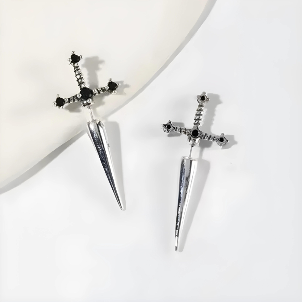 Kinitial Sword Earrings